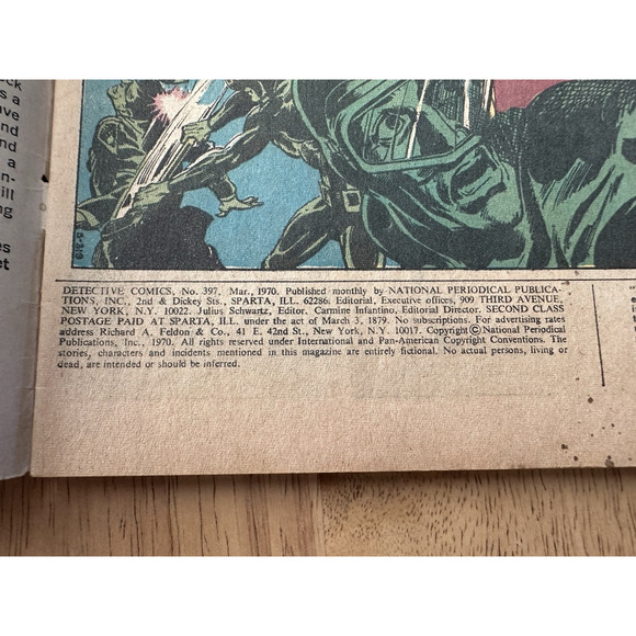 Detective Comics Batman and Batgirl, #397/ 1970, Neal Adams Cover/FAIR VTG - Picture 6 of 9